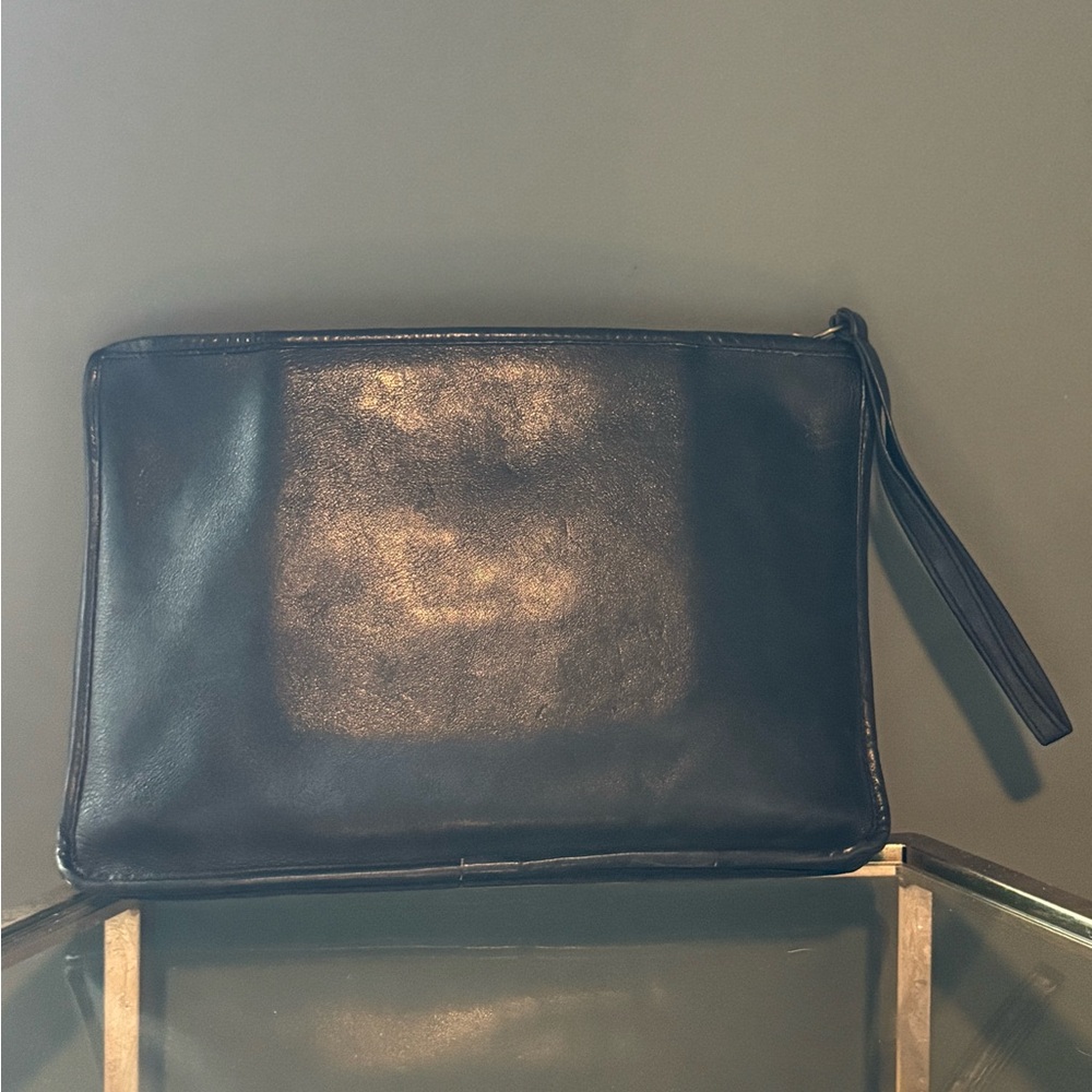 Vintage Leather Coach Clutch